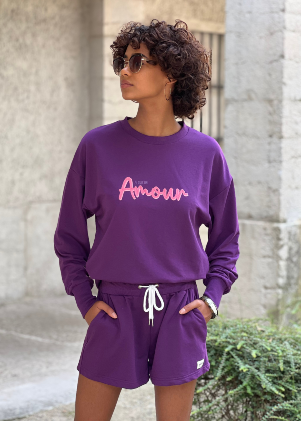 SWEAT COL ROND JOANA VIOLET
