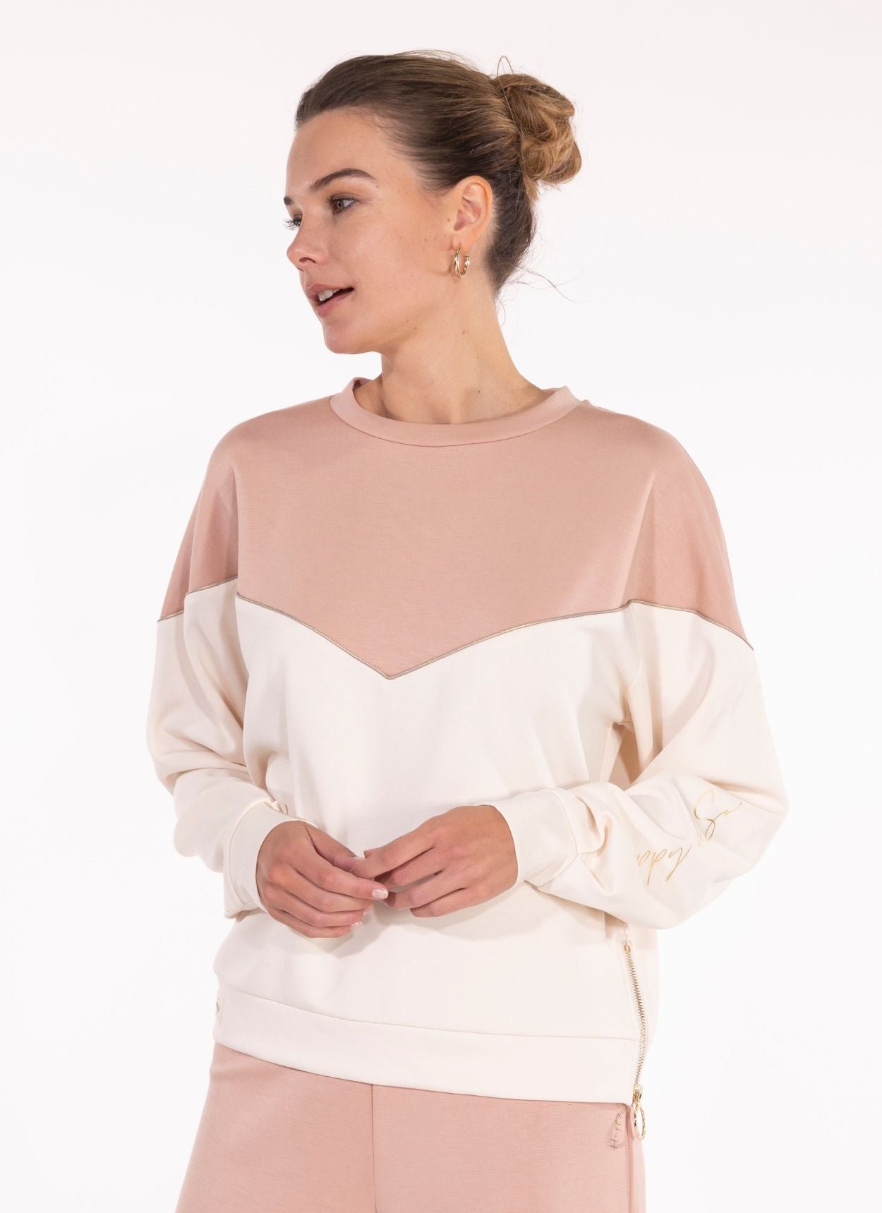 SWEAT COL ROND LOLA CRÈME - BOIS DE ROSE - 图片 2