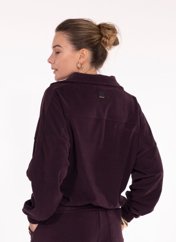 SWEAT CAMIONNEUR MICROPOLAIRE CHARLIE PRUNE - 图片 3