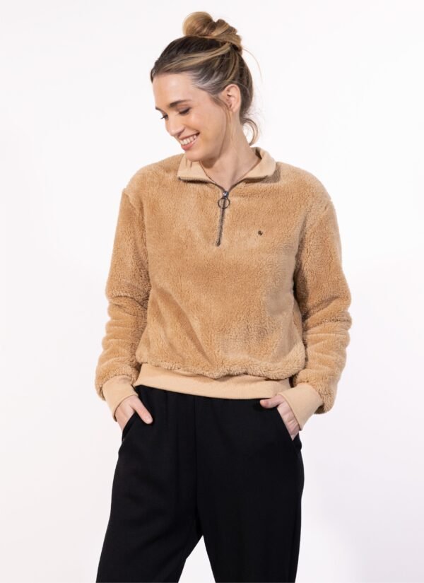 SWEAT CAMIONNEUR SHERPA BISCUIT - 图片 2