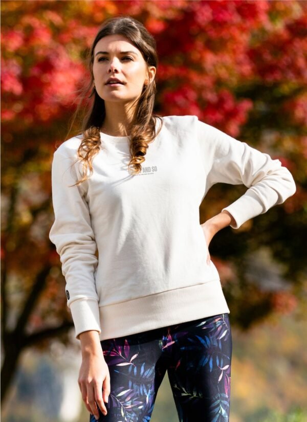 SWEAT COL ROND VANILLE