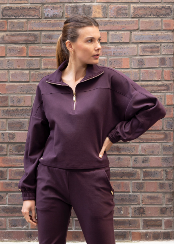 SWEAT CAMIONNEUR MICROPOLAIRE CHARLIE PRUNE